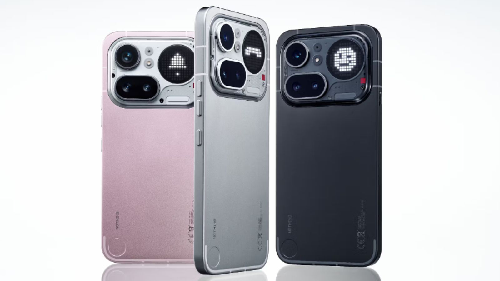 Nothing Phone (4a) Pro translucent back and Glyph Matrix, tech blog review image.